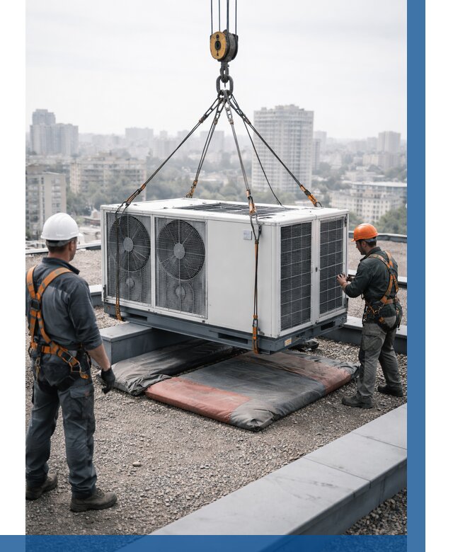 Подъем груза на крышу в Набережных Челнах от 5079 р. | ВЫСОТНИК-Нбр заказать