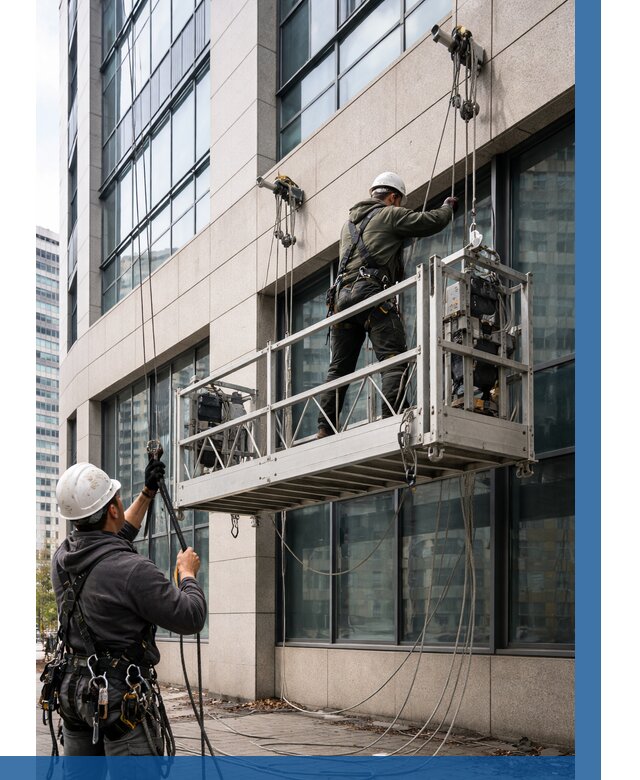 Монтаж и подъем фасадной люльки в Набережных Челнах от 12190 р. | ВЫСОТНИК-Нбр