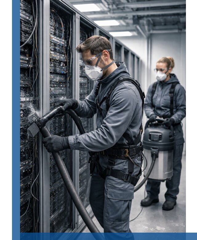 Обеспыливание серверной комнаты в Набережных Челнах, профессиональная очистка