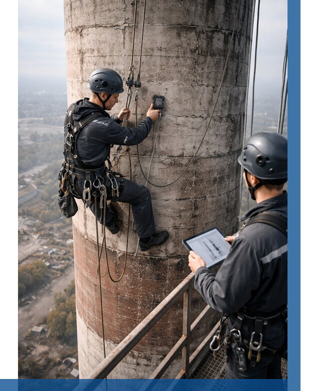 Обследование дымовой трубы в Набережных Челнах от 8126 р. | ВЫСОТНИК-Нбр