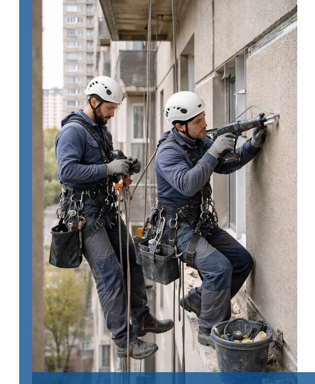 Промышленные альпинисты высотные работы и монтаж в Набережных Челнах